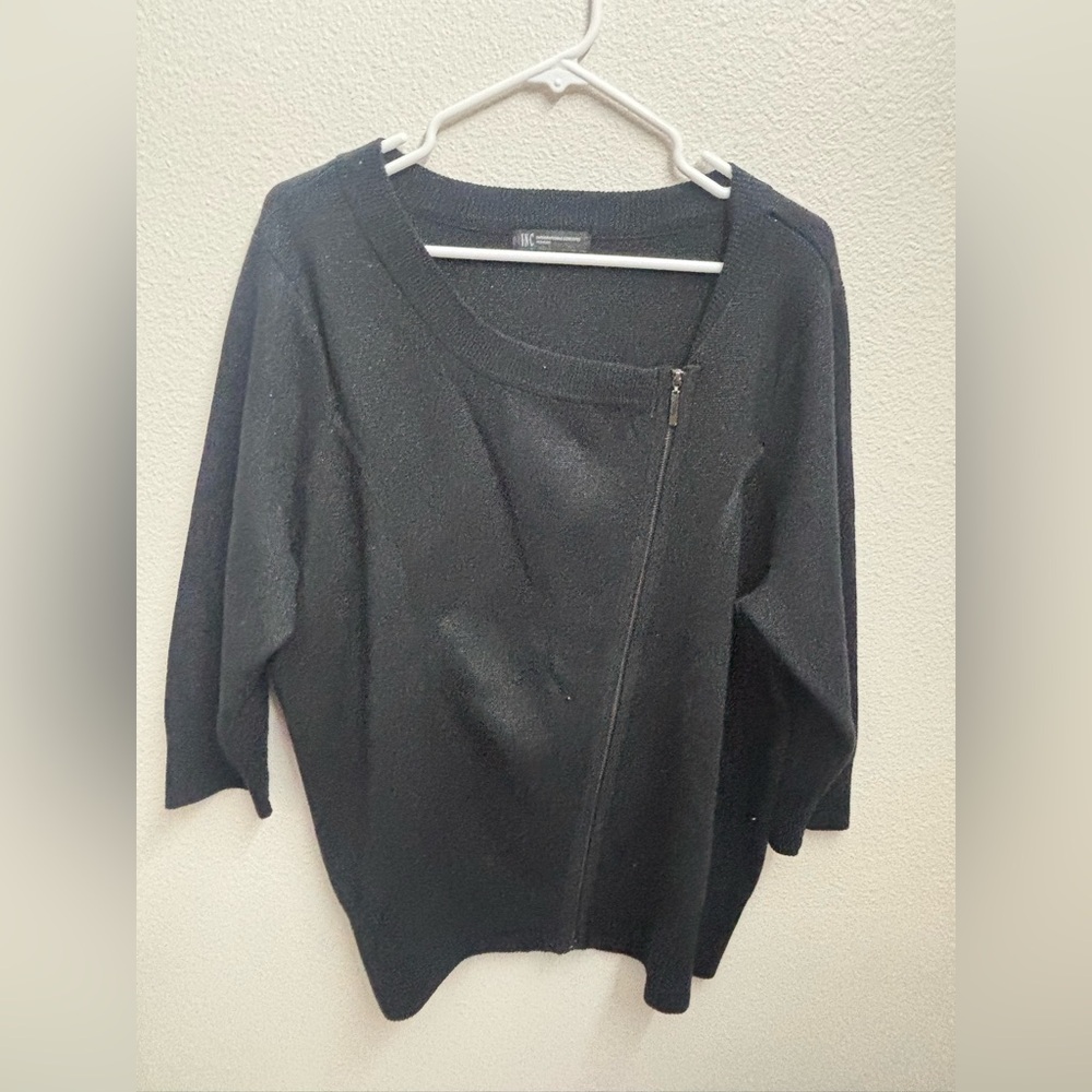 INC International Concepts Black Sweater